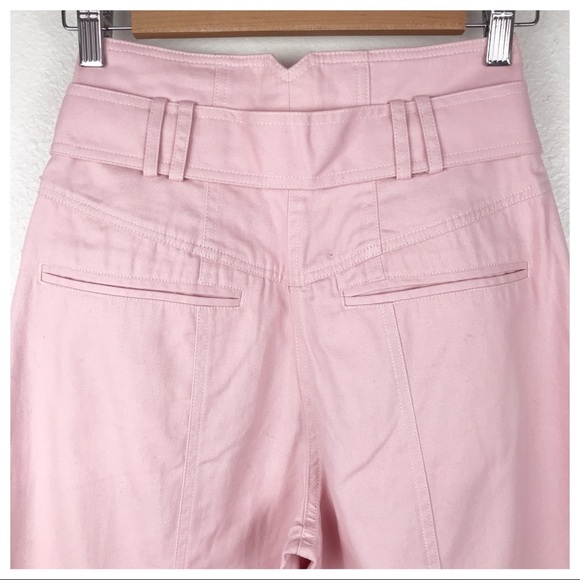 NWT Tularosa Barrett High Waist Denim Button Fly Front Pant Blush Pink Size XS - Picture 12 of 14